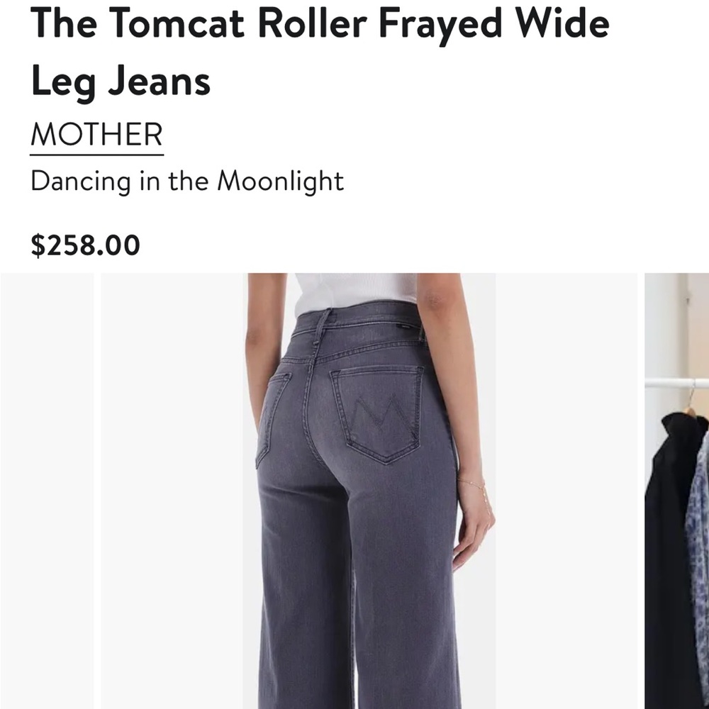 MOTHER jeans tomcat roller frayed dancing in the moonlight NEW NWT 26